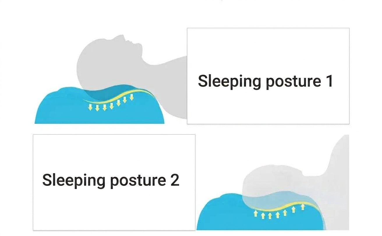 Cooling Mousse Memory Foam Health Pillow