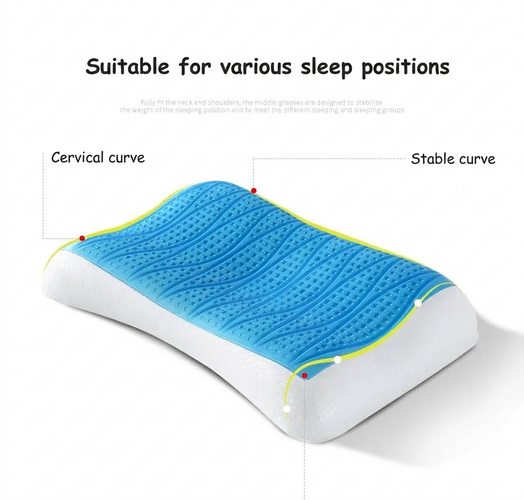Cooling Mousse Memory Foam Health Pillow
